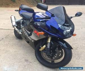 Motorcycle 2005 SUZUKI GSXR 600 K5 BLUE / WHITE WITH 750 ENGINE FITTED for Sale