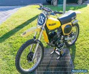 Motorcycle 1976 Suzuki RM125a vintage classic motocross vmx dirt bike for Sale