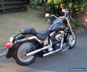 Motorcycle HARLEY DAVIDSON FAT BOY '99 1340 BLACK FATBOY FLSTF SOFTAIL LOW K's Exec for Sale