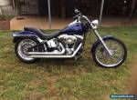 Blue 2007 Softail Harley Davidson for Sale
