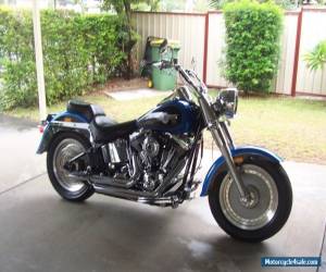 Motorcycle Harley Davidson 2004 blue Fat Boy for Sale