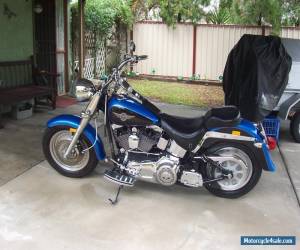 Motorcycle Harley Davidson 2004 blue Fat Boy for Sale