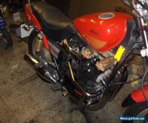 Motorcycle red yamaha motorbike radian yx600 classic 1980s moted new parts. for Sale