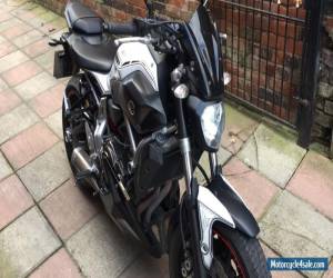 Motorcycle 2014 YAMAHA MT-07 WHITE BLACK STREETFIGHTER RACER MOTORBIKE MOTORCYCLE 01 09 03 for Sale