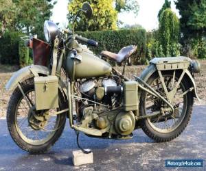 Motorcycle Harley WLA 750cc Year 1942 ex Second world war bike perfect for reeenactment  for Sale