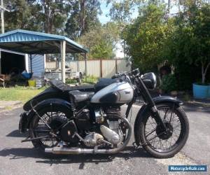 Motorcycle bsa 1949 motorbike M21  Sidecar outfit for Sale