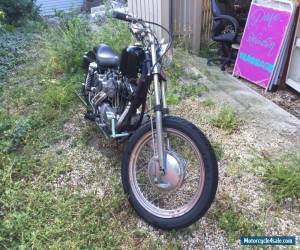 Motorcycle harley ironhead 1971 sportster 1100, custom bobber for Sale