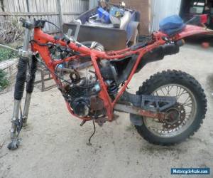 Motorcycle XR 250 frame with various parts 1983 for Sale