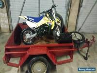  Suzuki JR80 motorbike (as new) and 6x4 Box Trailer combo