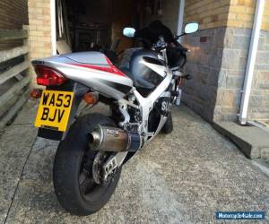 Motorcycle 2003 SUZUKI GSXR 600 K3 SILVER/BLACK **LOW MILIEAGE- 8K** for Sale