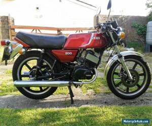 Motorcycle YAMAHA RD200 F twin 2 stroke UK model matching numbers 1981 DX electric start for Sale